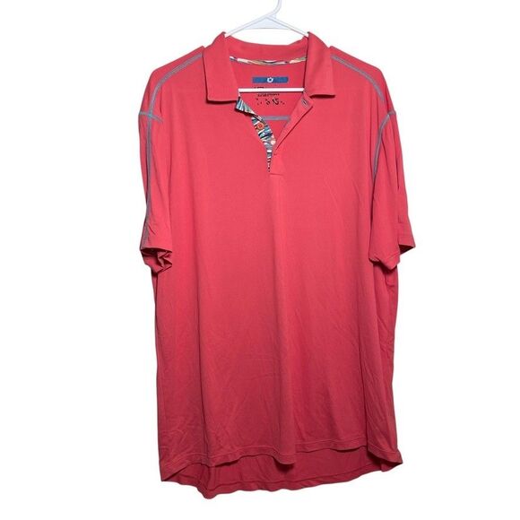 Ibkul Polo Men's XXL Pink Short Sleeve Collared Athletic Active Solid - Picture 1 of 12